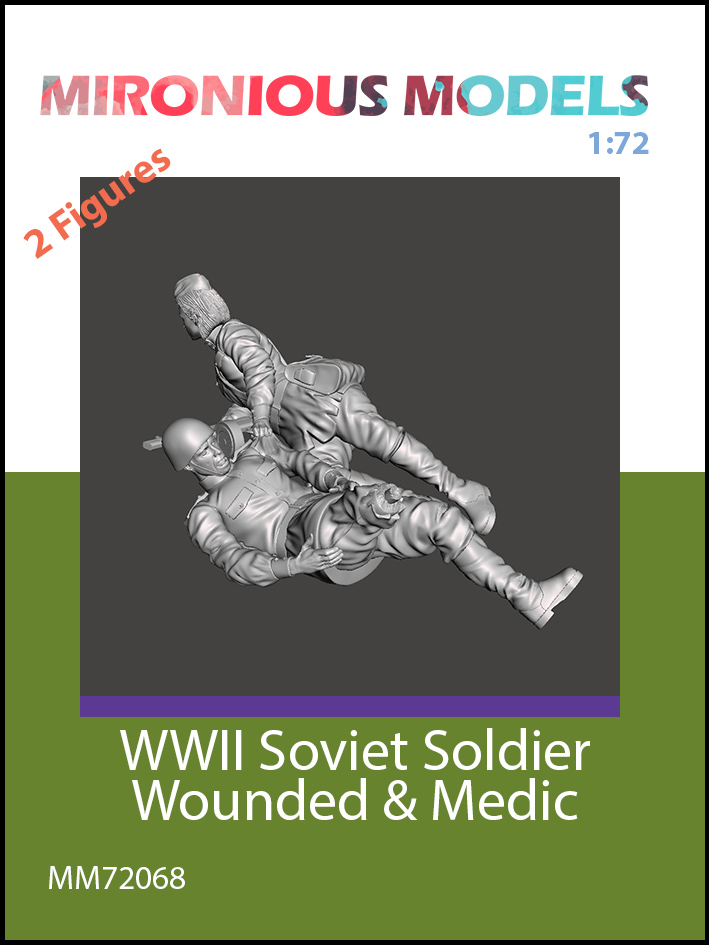 WW2 Soviet Soldiers - wounded & medic